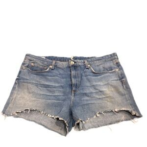 Rag & Bone Dre Low-Rise Distressed Shorts 34